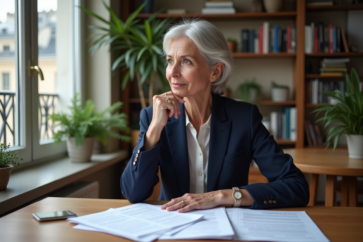 Femme d age moyen en immobilier à Paris