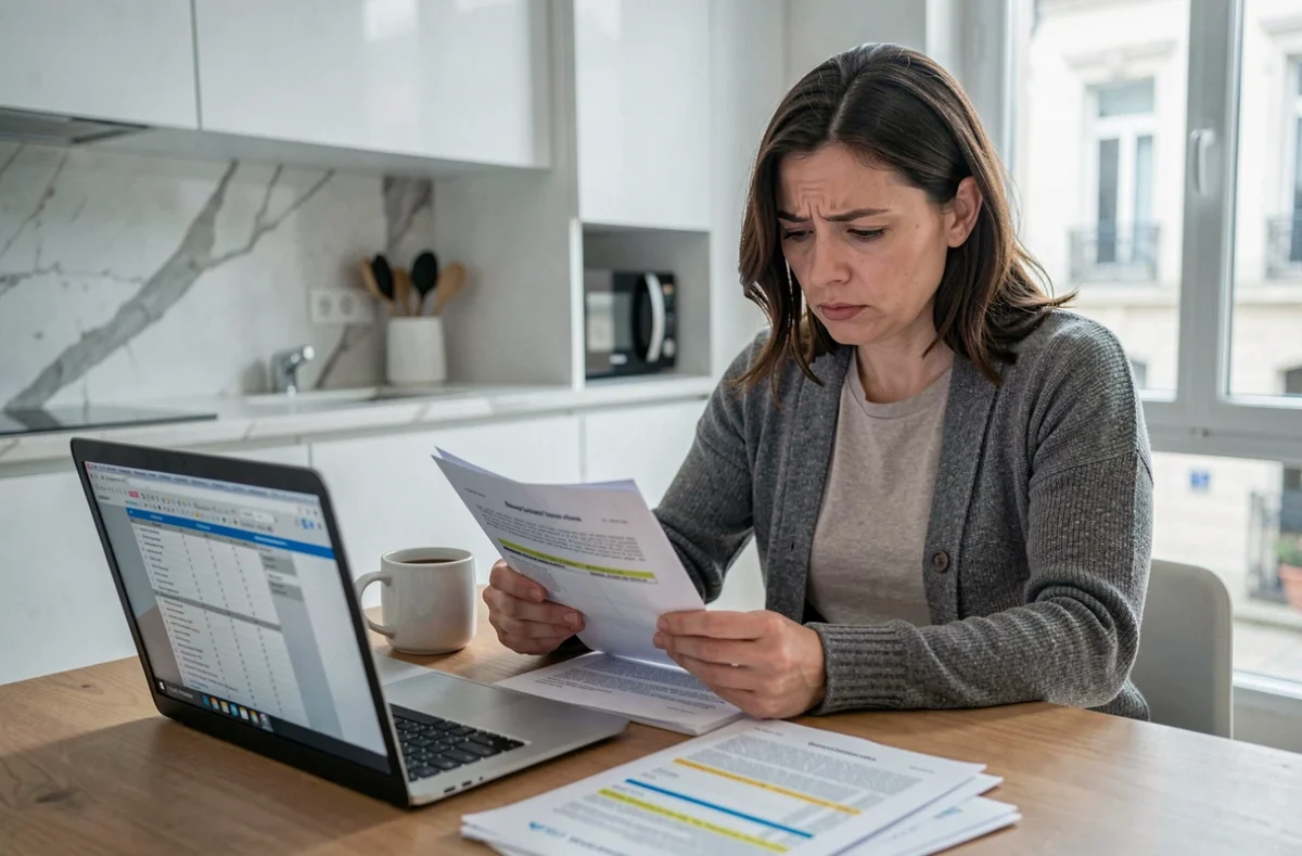 Femme gérant seule la comptabilité d'une SCI familiale face aux complexités fiscales et erreurs de déclaration